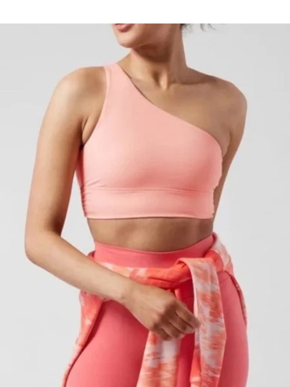 Athleta Athena Peach Pink Sports Bra XL